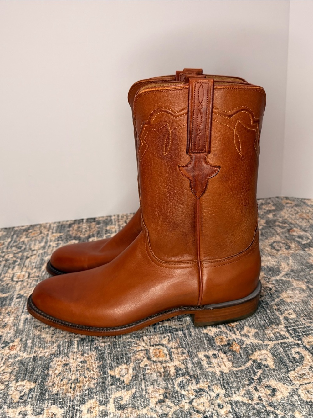 Lucchese Tanner Co Burn Ranch Roper Boot - Picture 4 of 9